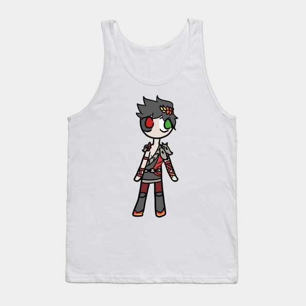 Zagreus Supergiant Hades Simple Chibi Sticker And Others Tank Top by nhitori